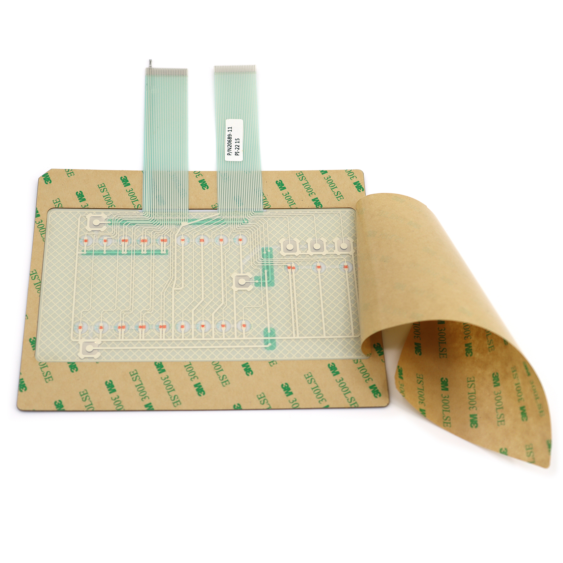 PET線路（lù）SMT貼片LED防水圈結構薄膜開關